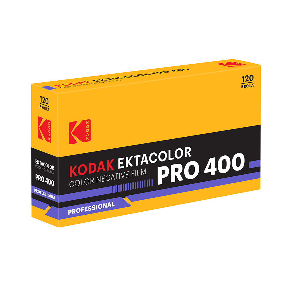 KODAK EKTACOLOR PRO 400 Color Negative Film, 120 5-Pack 120 Medium