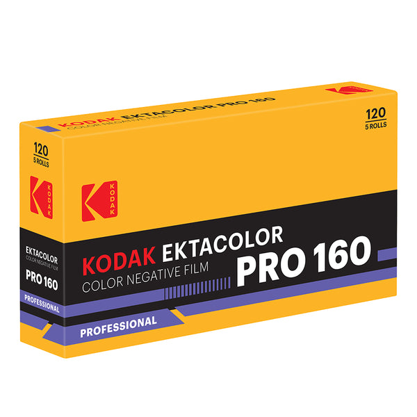 KODAK EKTACOLOR PRO 160 Color Negative Film, 120 5-Pack 120 Medium