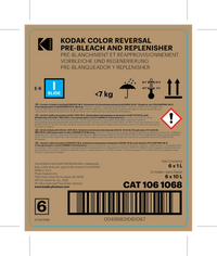 Color Reversal Pre-Bleach and Replenisher To Make 6 x 10L (60 Liters)
