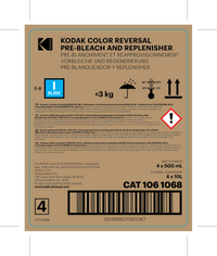 Color Reversal Pre-Bleach and Replenisher To Make 6 x 10L (60 Liters)